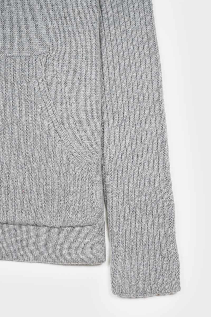 Grigio Calce | Felpa Donna Cashmere Rigenerato Fiona