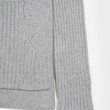 Grigio Calce | Felpa Donna Cashmere Rigenerato Fiona