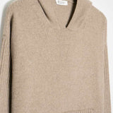 Beige Sabbia | Felpa Donna Cashmere Rigenerato Fiona