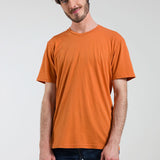 Arancio Argilla | tshirt cotone organico e cotone rigenerato uomo