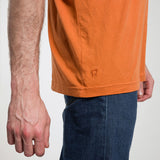 Arancio Argilla | tshirt cotone organico e cotone rigenerato uomo