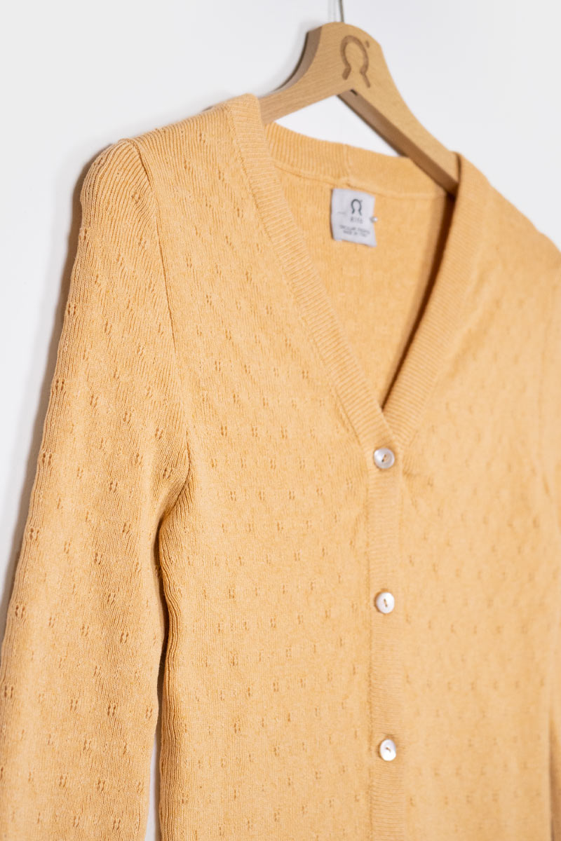 Arancio Papaya | Cardigan Donna Cotone Rigenerato