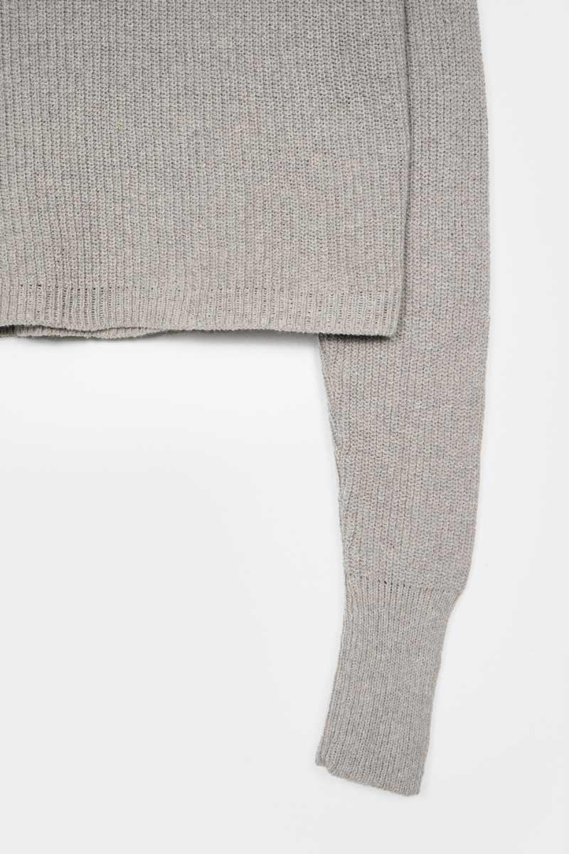 Grigio Ghiaccio | Maglia Donna Cotone Rigenerato Olivia