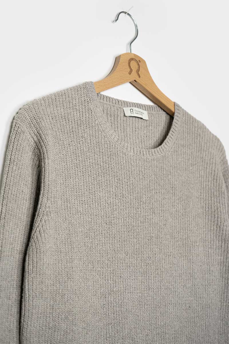 Grigio Ghiaccio | Maglia Donna Cotone Rigenerato Olga