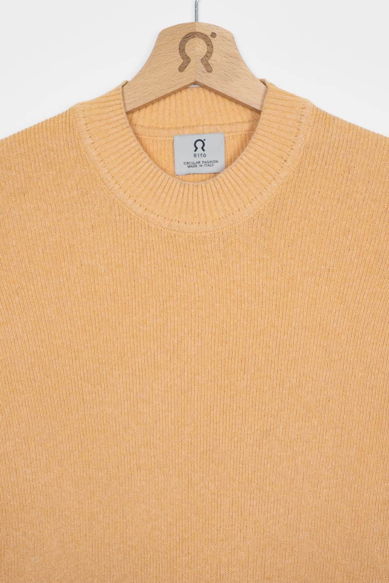 Arancio Papaya | Maglia Donna Cotone Rigenerato Audrey