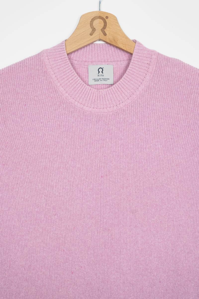 Rosa Magnolia | Maglia Donna Cotone Rigenerato Audrey