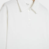 Bianco Latte | Maglia Polo Donna Cotone Rigenerato Ludo