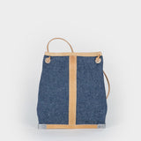 Denim/Naturale | Mini bag sostenibile Tommaso Cecchi de Rossi x Rifò