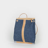 Denim/Naturale | Mini bag sostenibile Tommaso Cecchi de Rossi x Rifò