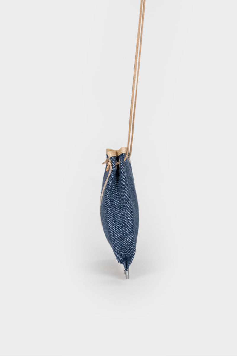 Denim/Naturale | Mini bag sostenibile Tommaso Cecchi de Rossi x Rifò