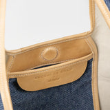 Denim/Naturale | Shoulder bag denim rigenerato Cecchi De Rossi x Rifò