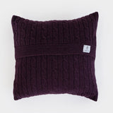 Viola Mosto | Copricuscino trecce cashmere rigenerato