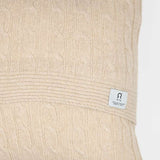 Copricuscino Cashmere Rigenerato Nedo Beige Camomilla - Rifò moda circolare made in Italy