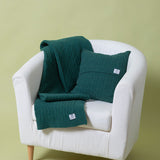 Verde Serpentino | Copricuscino Cashmere Rigenerato