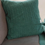 Verde Serpentino | Copricuscino Cashmere Rigenerato