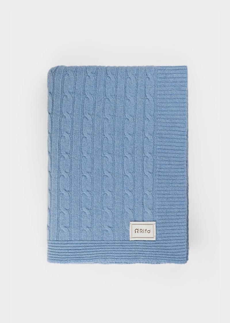 Coperta Lana e Cashmere Rigenerato Elide -Moda Circolare Made in Italy  Rifò