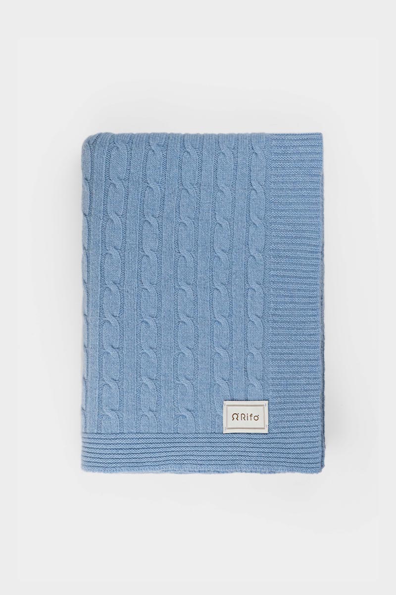 Coperta Lana e Cashmere Rigenerato Elide -Moda Circolare Made in Italy  Rifò