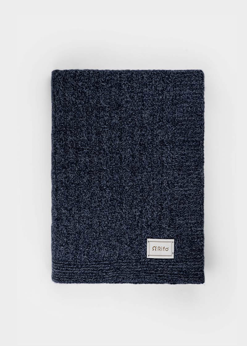 Coperta Lana e Cashmere Rigenerato Elide -Moda Circolare Made in Italy  Rifò