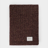 Coperta Cashmere Rigenerato Elide Mouline Viola - Rifò Lab moda circolare made in Italy