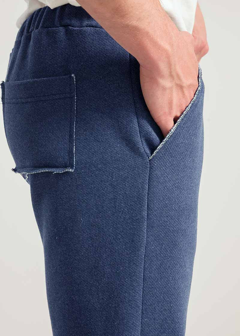 Blu Baltico | Joggers Uomo Cotone Jeans Rigenerato Roger