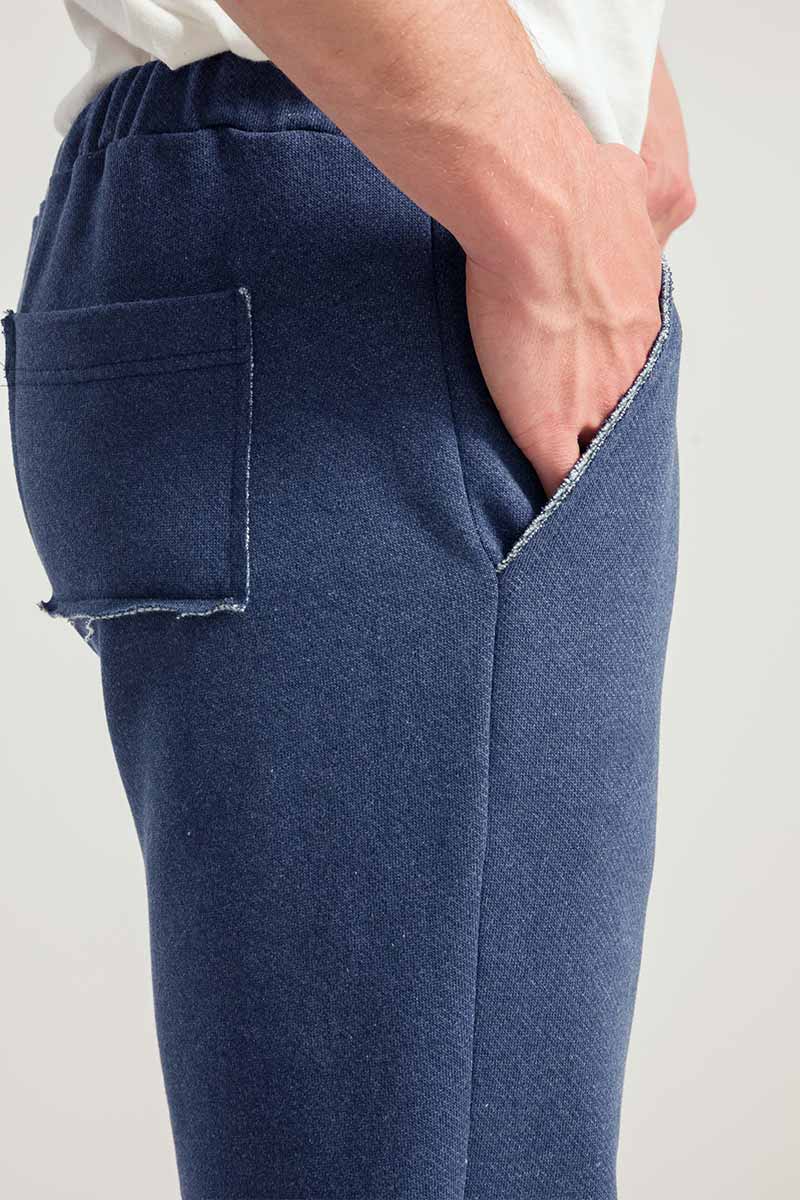 Blu Baltico | Joggers Uomo Cotone Jeans Rigenerato Roger