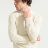 Bianco Grezzo | Maglione unisex seta rigenerata