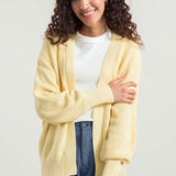 Giallo Crema | Cardigan Donna Cotone Rigenerato Irma