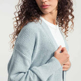 Azzurro Mediterraneo | Cardigan Cotone Donna Jeans Rigenerato