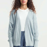 Azzurro Mediterraneo | Cardigan Cotone Donna Jeans Rigenerato