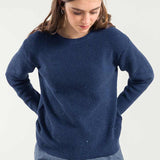 Blu Baltico | Maglia Donna Cotone Jeans Rigenerato Rachele