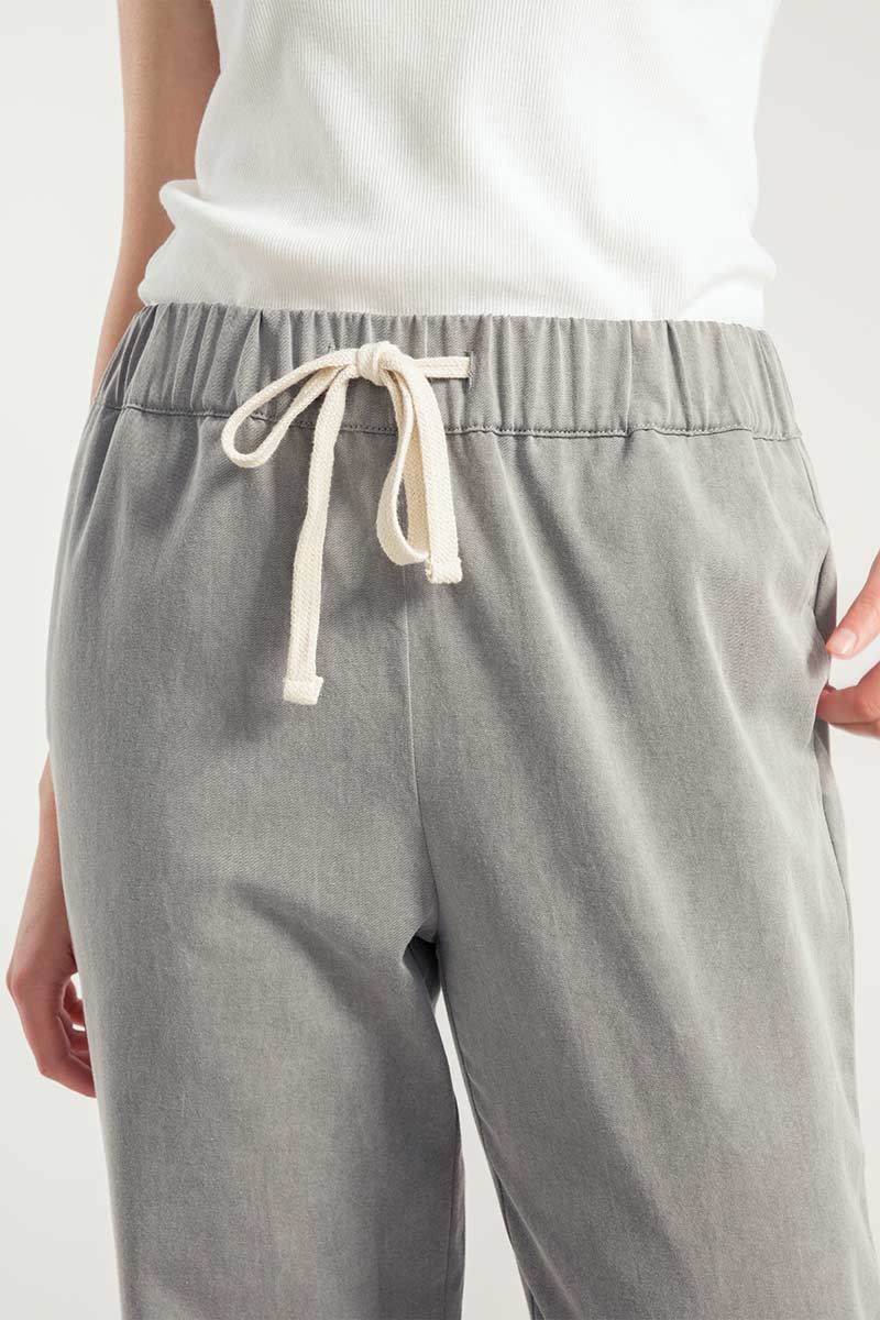 Grigio Basalto | Pantalone Donna Cotone Rigenerato Elettra