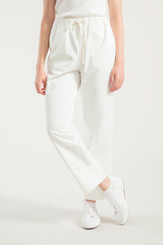 Bianco Ottico | Pantalone Donna Cotone Rigenerato Elettra