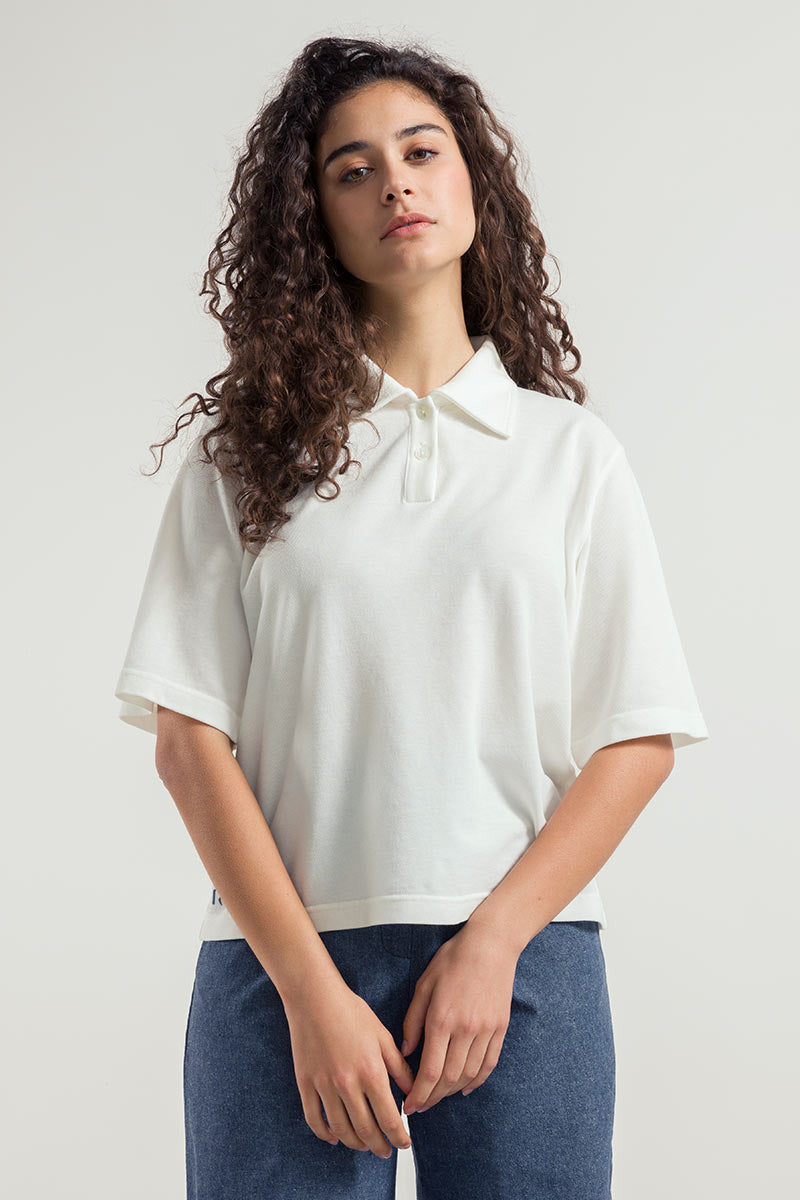 Rifò LUDO Maglia Polo Donna Cotone Rigenerato