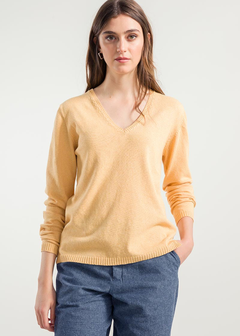 Arancio Papaya | Maglia Donna Cotone Rigenerato Arianna