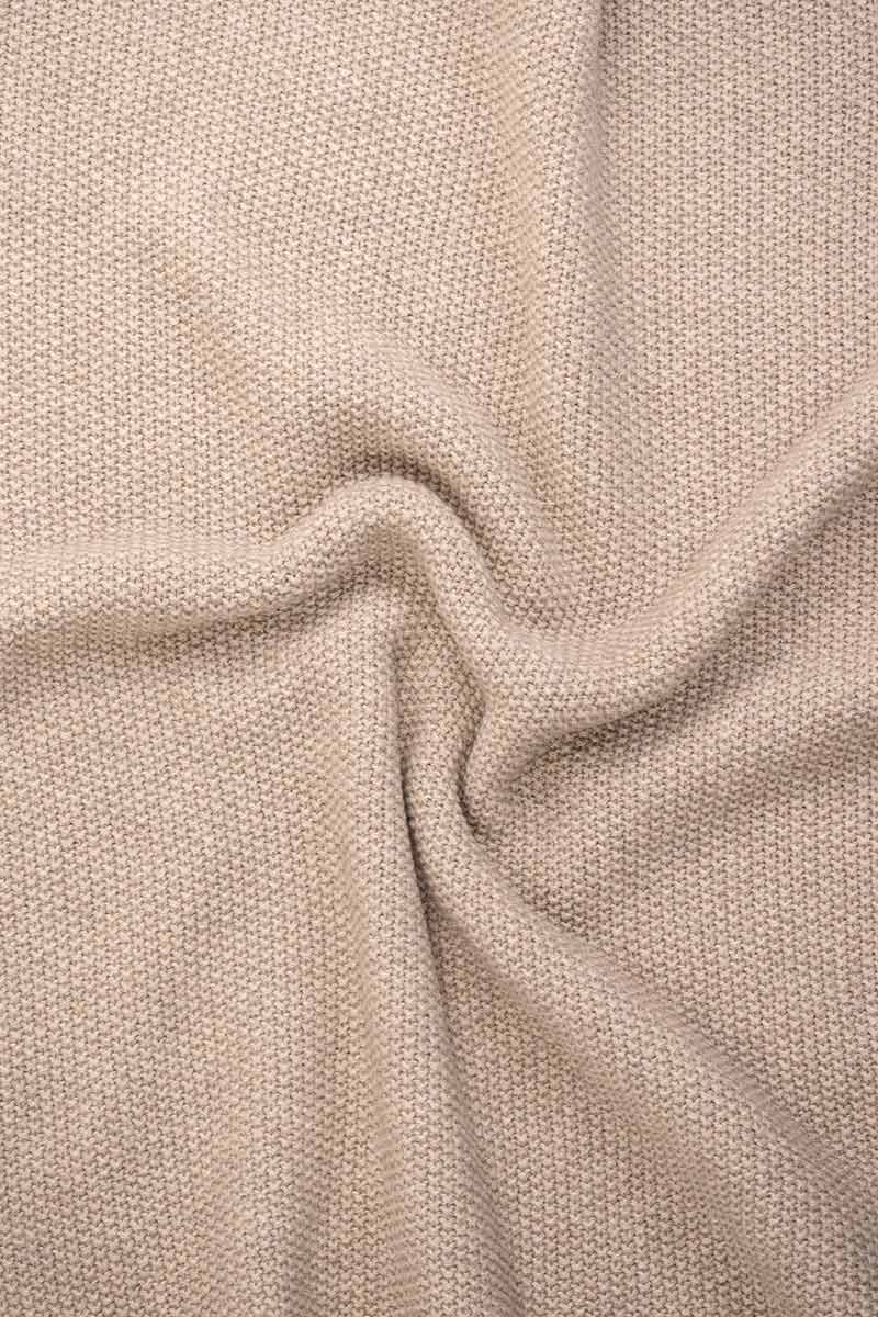 Beige Naturale | Coperta lana rigenerata Nido