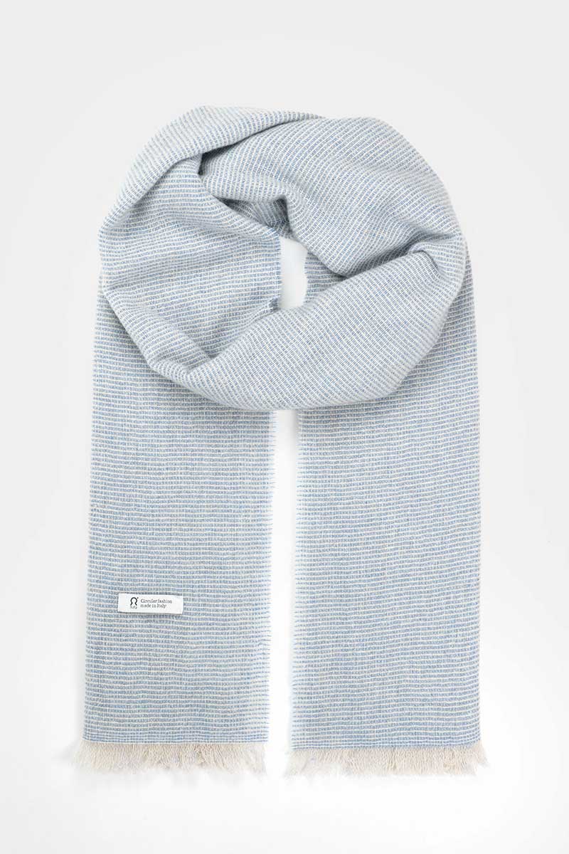 Azzurro Terso | Stola Cashmere Rigenerato Agape