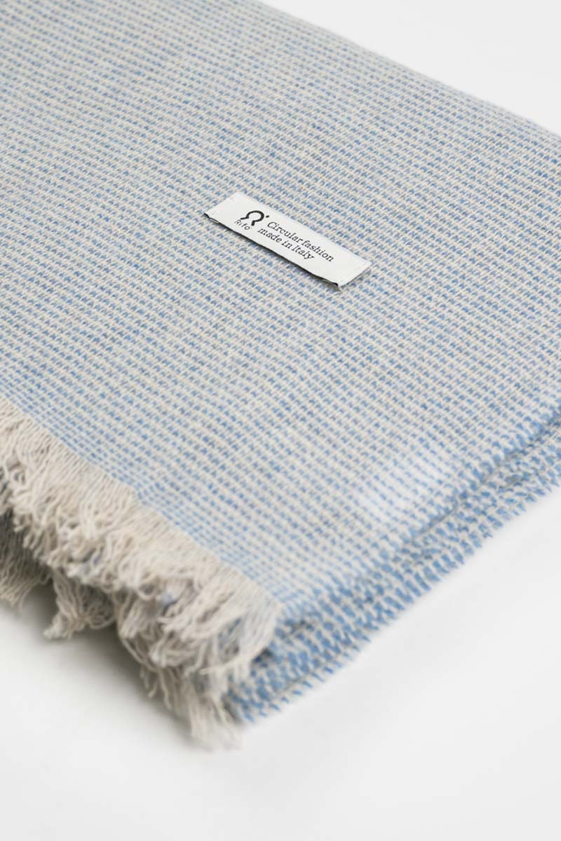 Azzurro Terso | Stola Cashmere Rigenerato Agape