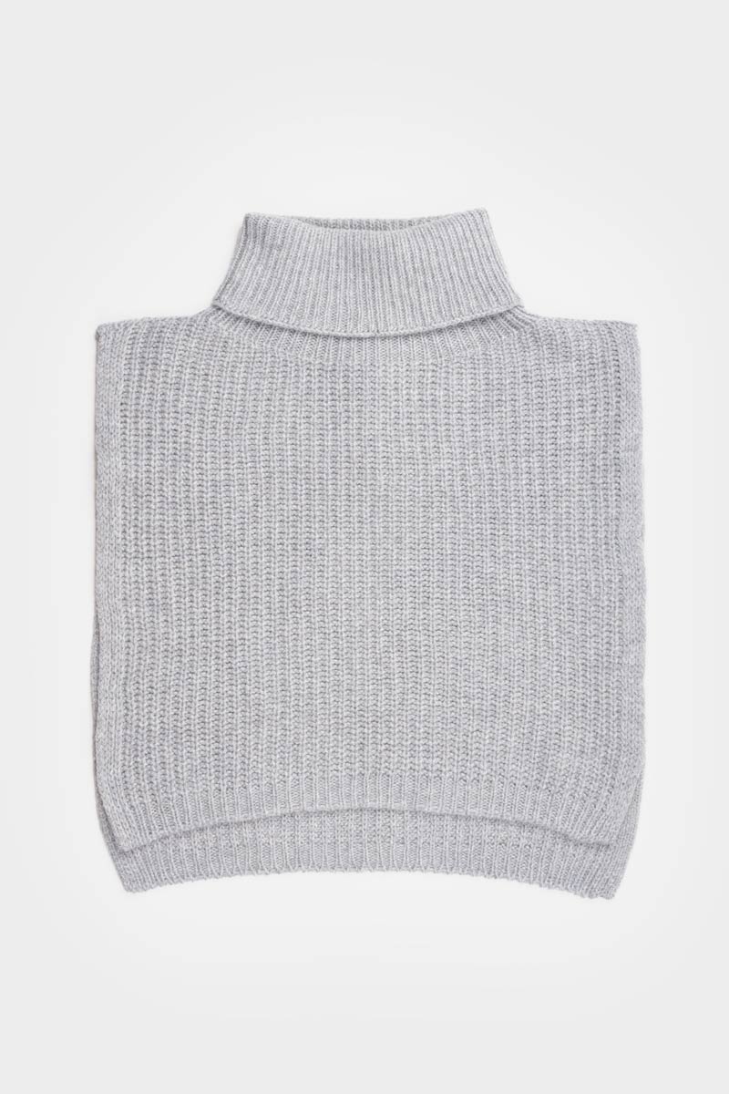 Grigio Calce | Pettorina Cashmere Rigenerato Gastone