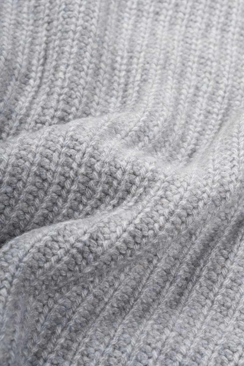 Grigio Calce | Pettorina Cashmere Rigenerato Gastone