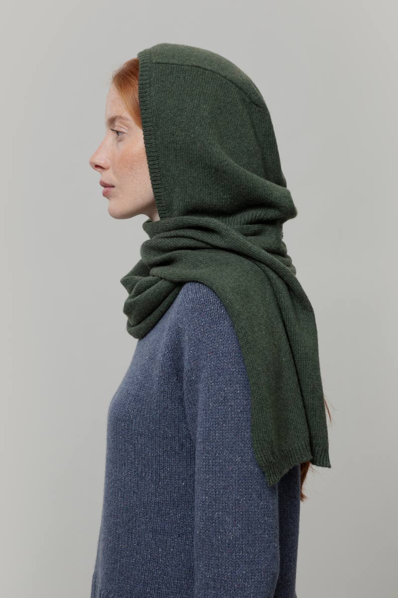 Sciarpa-cappuccio Cashmere Ilenia - Rifò Lab Moda circolare made in Italy