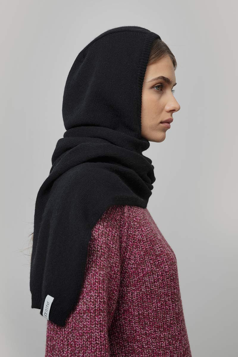 Sciarpa-cappuccio Cashmere Ilenia - Rifò Lab Moda circolare made in Italy