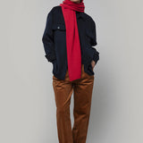 Sciarpa Cappuccio Cashmere Rigenerato Rosso Ilenia - Rifò Lab Moda circolare made in Italy