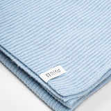 Azzurro Polvere | Sciarpa Costine cashmere rigenerato Federico