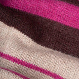 Sciarpa Cashmere Sottile a Righe Beige Rino - Rifò Lab Moda circolare made in Italy