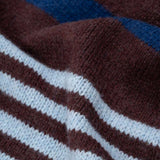 Sciarpa Cashmere Sottile a Righe Azzurro Rino - Rifò Lab Moda circolare made in Italy