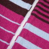 Sciarpa Cashmere Sottile a Righe Fucsia Rino - Rifò Lab Moda circolare made in Italy