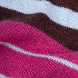 Sciarpa Cashmere Sottile a Righe Fucsia Rino - Rifò Lab Moda circolare made in Italy