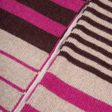 Sciarpa Cashmere Sottile a Righe Beige Rino - Rifò Lab Moda circolare made in Italy