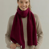 Sciarpa Cashmere Rigenerato Federico Bordeaux - Rifò Lab Moda circolare made in Italy