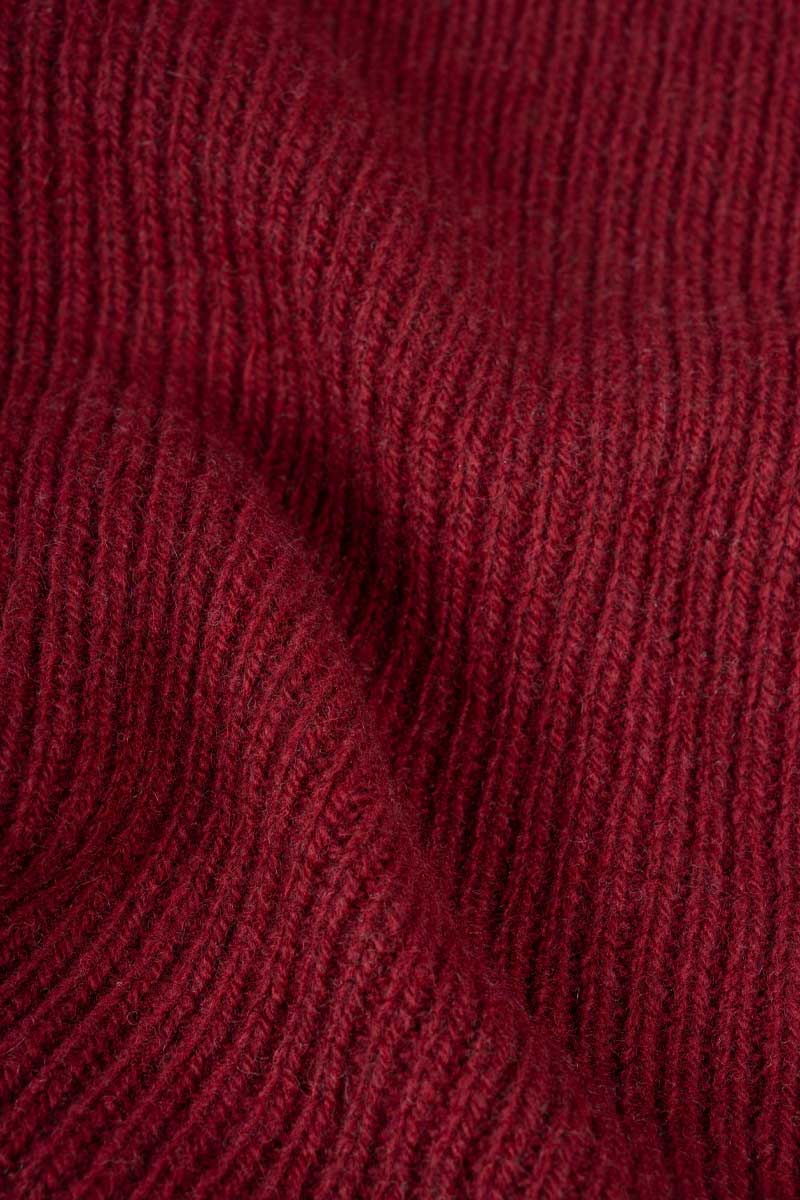 Sciarpa Cashmere Rigenerato Federico Bordeaux - Rifò Lab Moda circolare made in Italy